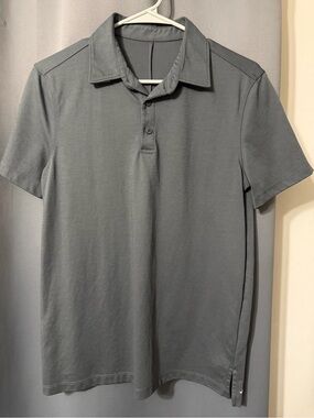 John Ashford Men's Slate Grey Short-Sleeve Polo